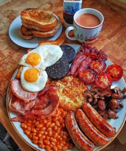 Full English Breakfast painting by numbers