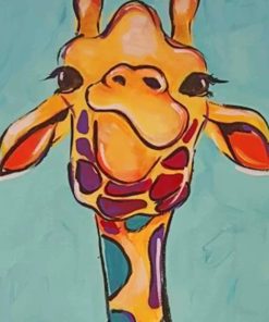 Funny Giraffe painting by numbers
