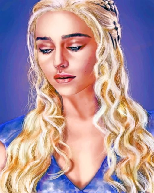 Game Of Throne Emilia Hair paint by numbers