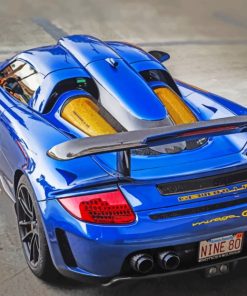 Blue Gemballa Mirage paint by numbers