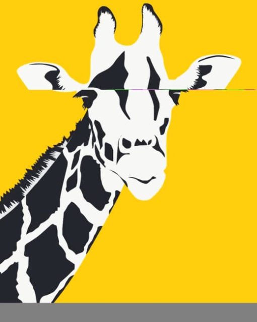 Giraffe Pop Art paint by numbers