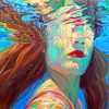 Girl Under Water painting by numbers