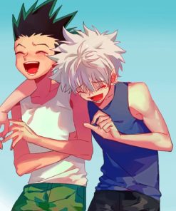 Gon And Killua Laughing painting by numbers
