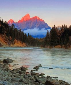 Grand Teton National Park painting by numbers