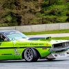 Green Dodge Charger paint by numbers