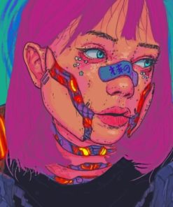 Grunge Art Aesthetic Drawing painting by numbers