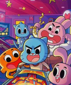 Gumball's Characters painting by numbers
