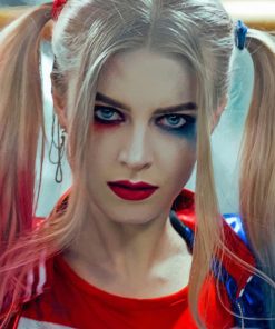 Harley Queen painting by numbers