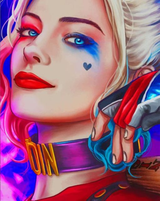 Harley Queen Poster painting by numbers