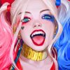 Harley Quinn Smiling paint by numbers