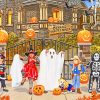 Haunted Halloween House paint by numbers