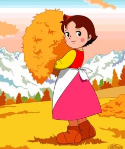 Cartoon Character Heidi painting by numbers