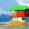 House In The Middle Of A Lake paint by numbers
