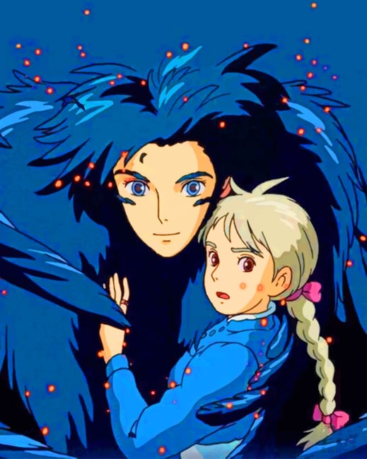 Howls Moving Castle Anime paint by numbers