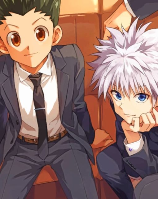 Hunter X Hunter Anime Characters painting by numbers