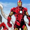Iron Man Marvel's Super Hero paint by numbers