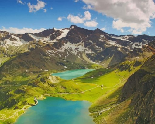 Italian Mountains And Lakes paint by numbers