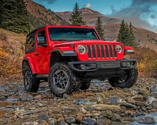 Jeep Wrangler Rubicon painting by numbers