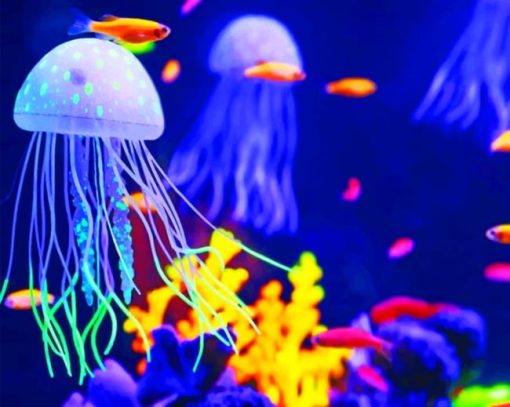 Colorful Under Water World paint by numbers
