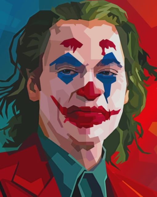 The Super Villain Jocker painting by numbers