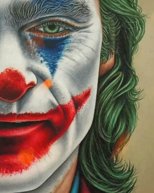 Colored Pencils drawing Of The Joker painting by numbers