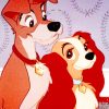 Lady And The Tramp painting by numbers