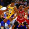 Los Angeles Lakers VS Chicago Bulls paint by numbers