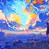 Landscape Anime painting by numbers