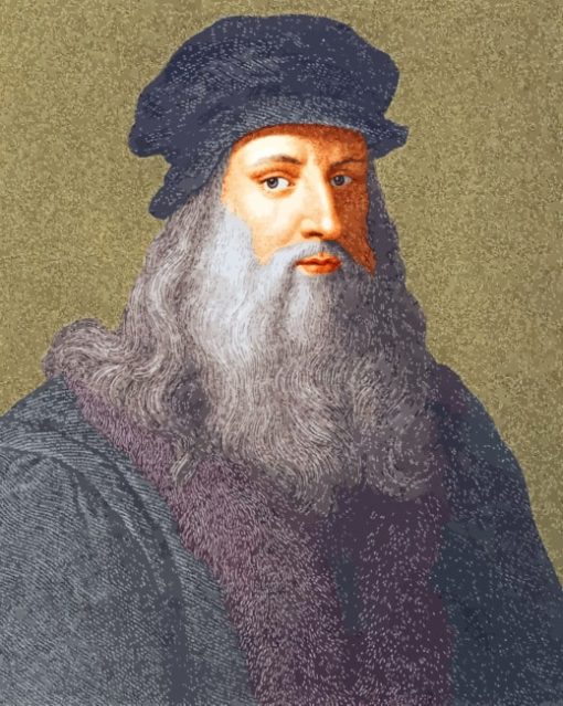 Leonardo da Vinci paint by numbers