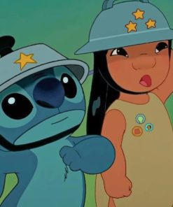 Lilo And Stitch Cartoon painting by numbers