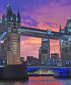 London Bridge Tower painting by numbers