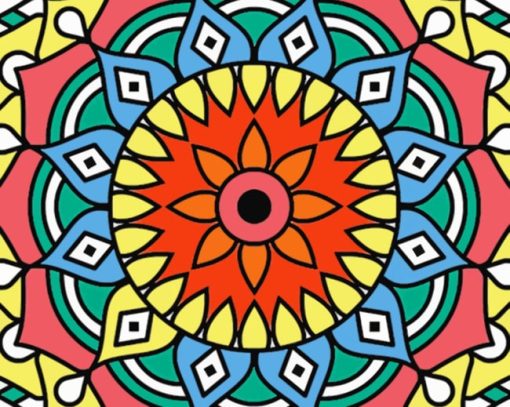 Mandala's Art paint by numbers