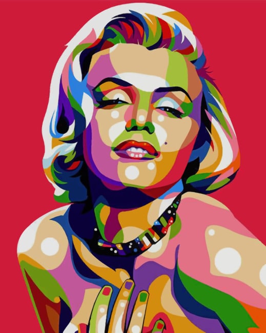 Marilyn Monroe Pop Art Paint By Numbers - Canvas Paint by numbers