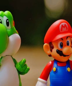 Mario And Yoschi Toys paint by numbers