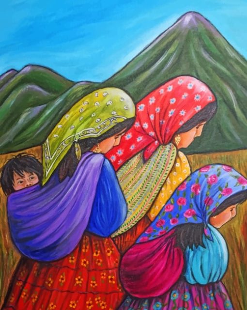 Mexican Acrylic Painting paintings by numbers