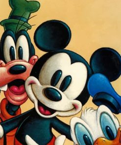 Mickey And His Friends painting by numbers