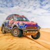 Mini Cooper In A Desert Rally paint by numbers