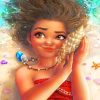 Moana Princess painting by numbers