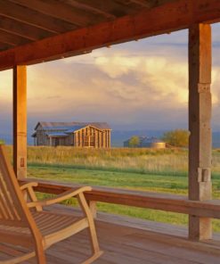 Montana Cabin painting by numbers