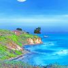 Moonrise Over Corona Del Mar paint by numbers