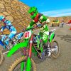 Motorcross Video Game paint by numbers
