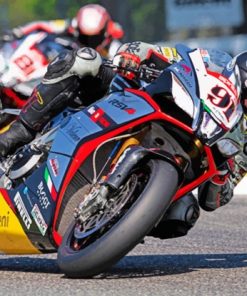 Fast Motorcycles Racing paint by numbers
