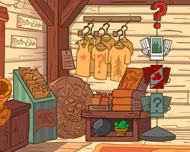 Interior Of The Mystery Shack paint by numbers