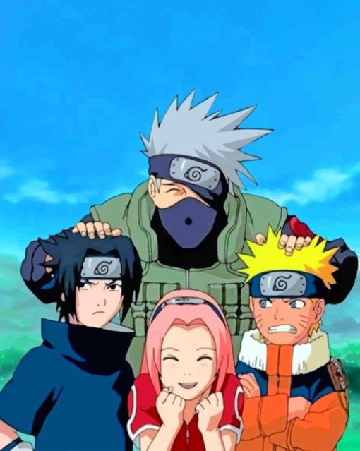 Naruto Team 7 paint by numbers