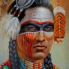 Native American Man painting by numbers