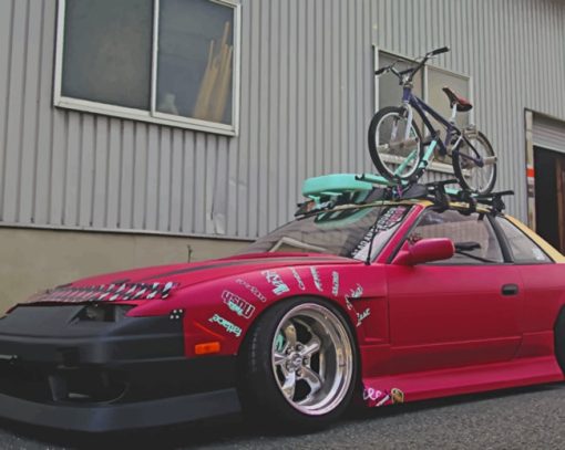 BMX On Nissan Silvia paint by numbers
