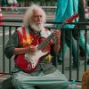 Old Busker Playing Guitar paint by numbers