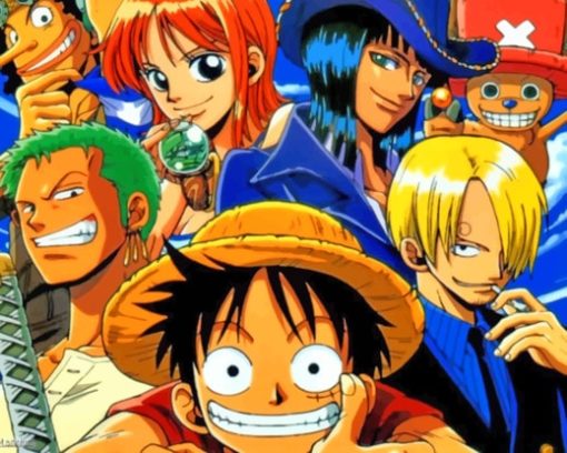 One Piece Anime Characters paint by numbers