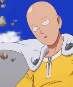 One Punch Man Flying paint by numbers