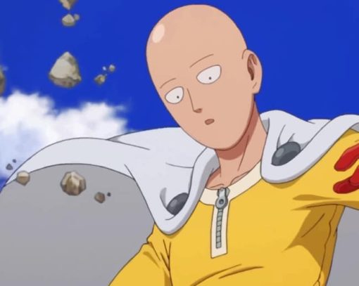 One Punch Man Flying paint by numbers